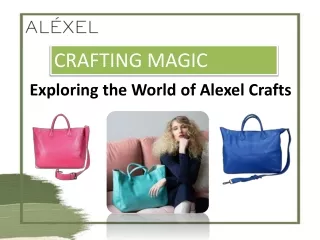 Crafting Magic Exploring the World of Alexel Crafts