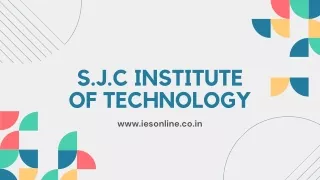 s j c institute of technology