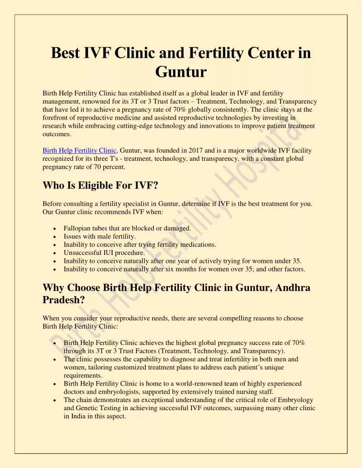 best ivf clinic and fertility center in guntur
