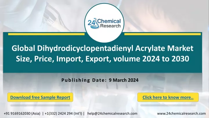 global dihydrodicyclopentadienyl acrylate market