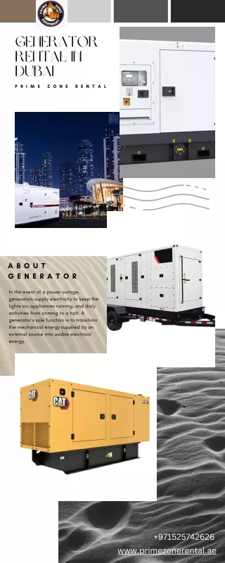 High voltage Loading Generator rental in Dubai