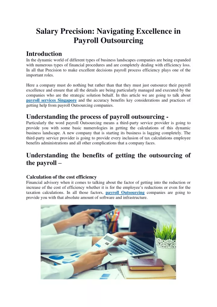 salary precision navigating excellence in payroll