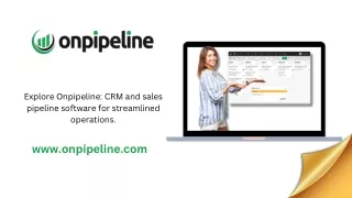 Onpipeline: Streamline Your Sales with CRM Software