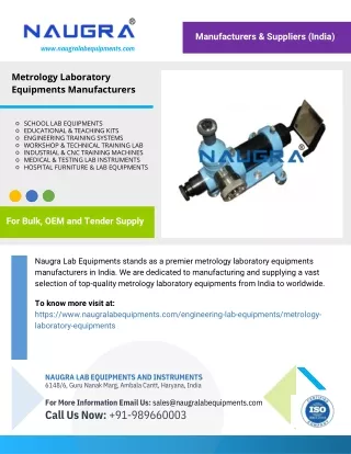 Metrology Laboratory Equipments Manufacturers
