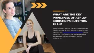 Nutrition Plan for Ashley Khristine Fitness