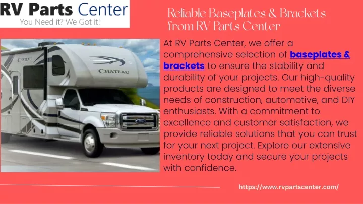 reliable baseplates brackets from rv parts center