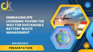 Embracing EPR Licensing: Paving the Way for Sustainable Battery Waste Management