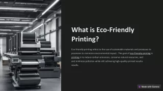 Print with Purpose Eco-Friendly Printing Solutions