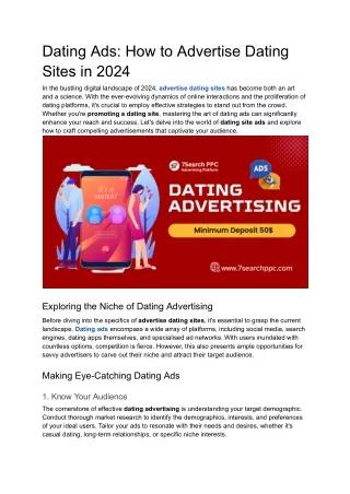 Dating Ads: How to Advertise Dating Sites in 2024