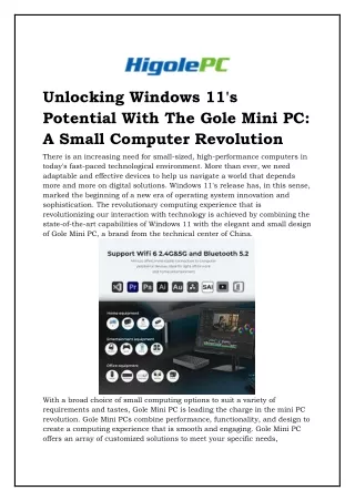 Windows 11 Pro Mini Pc