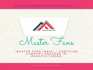 Leading Multi Strand Wire Manufacturers in India - Master Fan