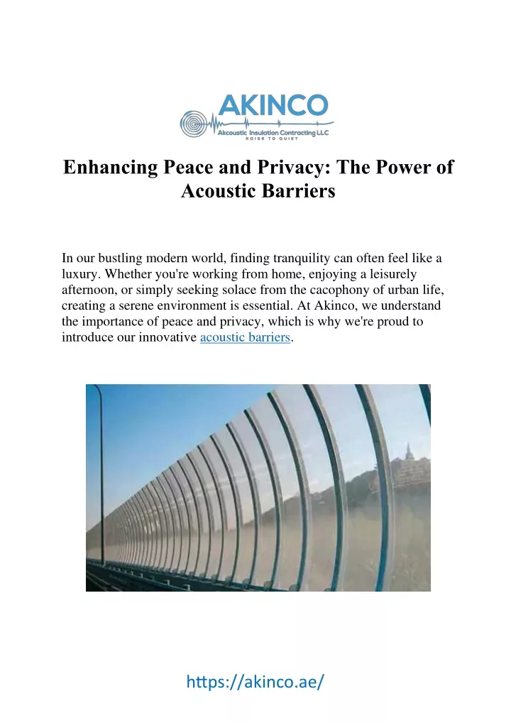 enhancing peace and privacy the power of acoustic