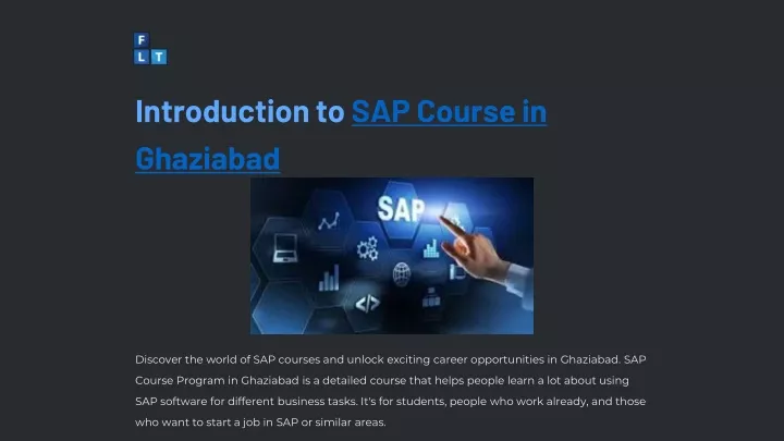 introduction to sap course in ghaziabad
