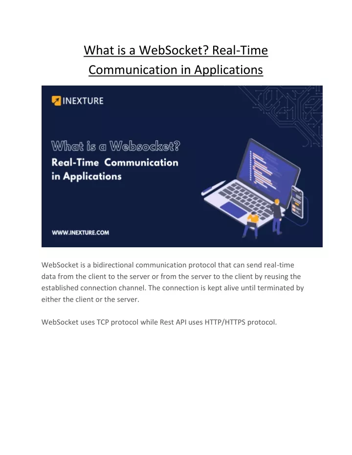 what is a websocket real time communication