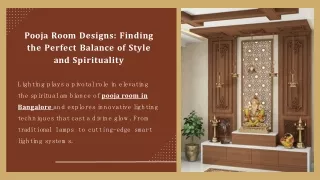 Pooja Room Designs Finding the Perfect Balance of Style and Spirituality