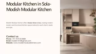 Modular Kitchen in Sola, Best Modular Kitchen in Sola
