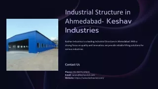 Industrial Structure in Ahmedabad, Best Industrial Structure Manufacturer in Ahm