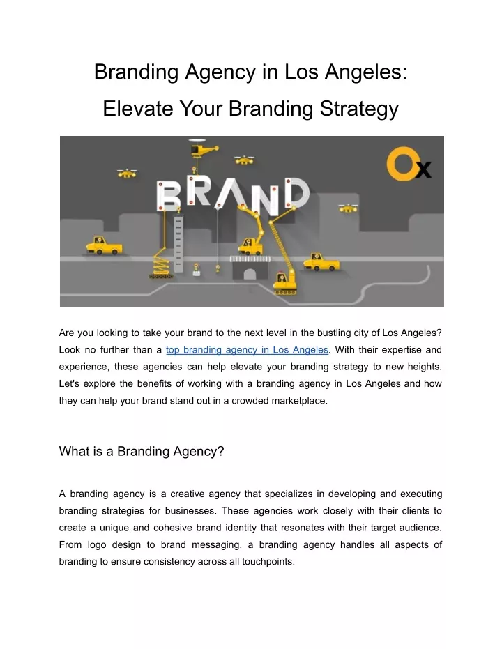 branding agency in los angeles