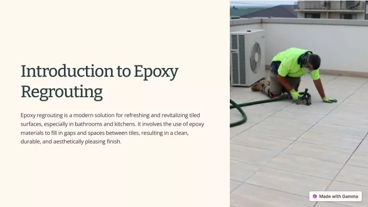 introduction to epoxy regrouting
