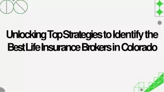 How to Find Best life insurance brokers in Colorado