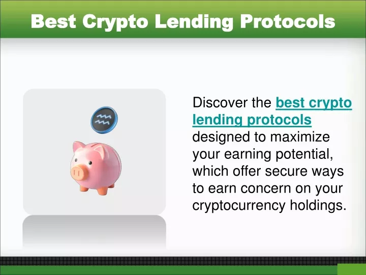 best crypto lending protocols