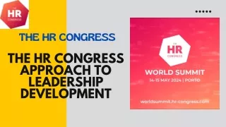 The HR Congress Approach to Leadership Development