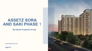 Assetz Sora And Saki Phase 1 in KIADB Bangalore - Price, Floor Plan