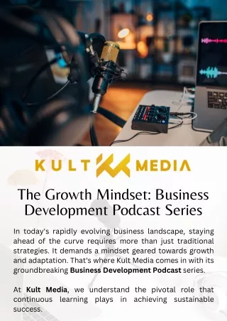 The Growth Mindset Business Development Podcast Series