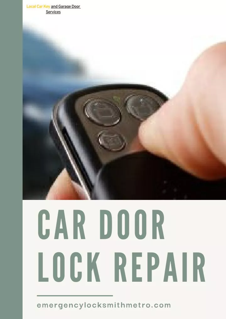 car door lock repair