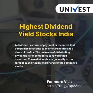 Highest Dividend Yield Stocks in India
