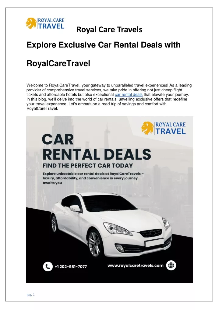 royal care travels