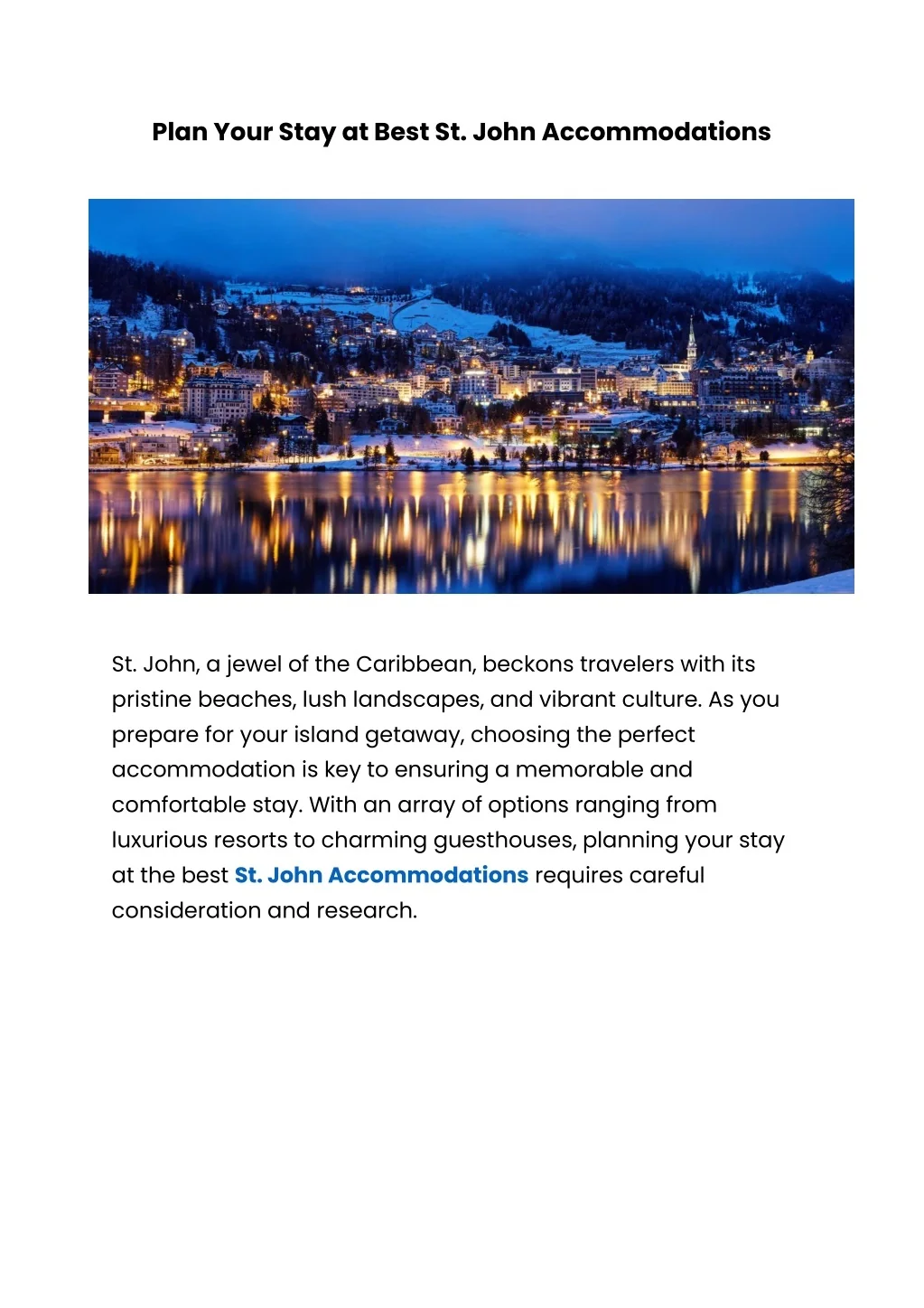 PPT - Plan Your Stay at Best St John Accommodations PowerPoint ...