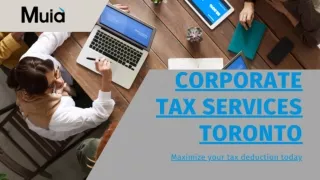 corporate tax services Toronto