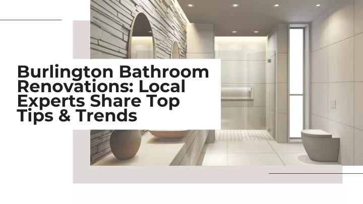 burlington bathroom renovations local experts
