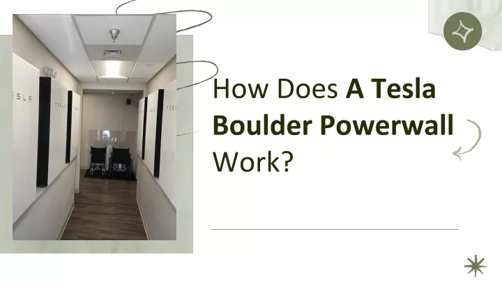 how does a tesla boulder powerwall work