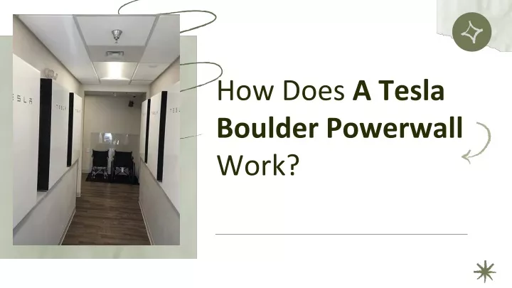 how does a tesla boulder powerwall work