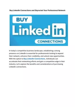 buy linkedin connections and skyrocket your