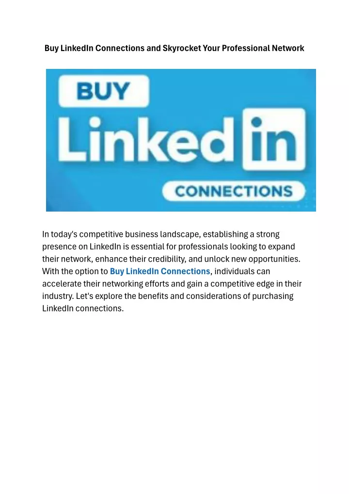 buy linkedin connections and skyrocket your