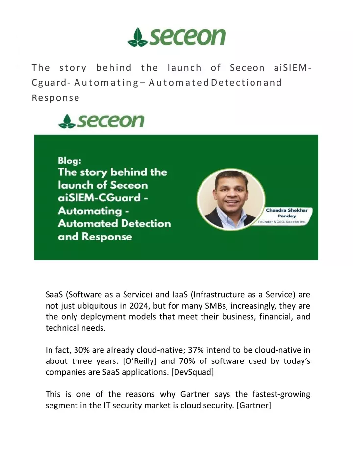 the story behind the launch of seceon aisiem