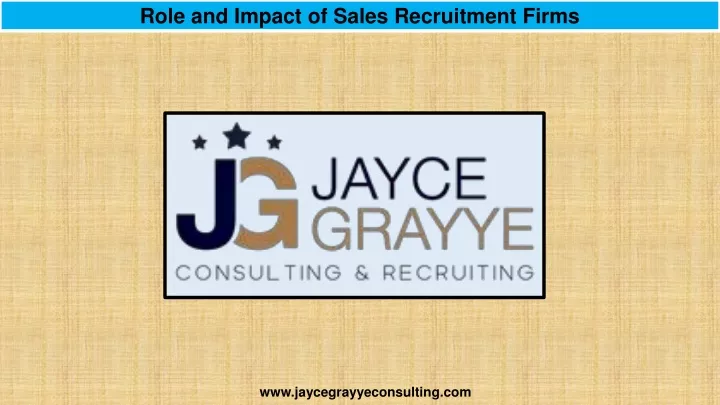 role and impact of sales recruitment firms
