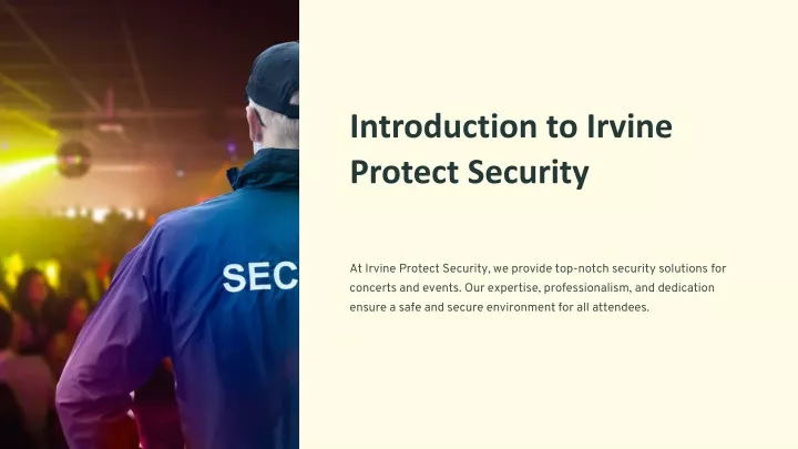 introduction to irvine protect security