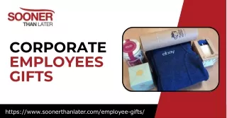 Unique Corporate Employees Gifts for Every Occasion - Sooner Than Later