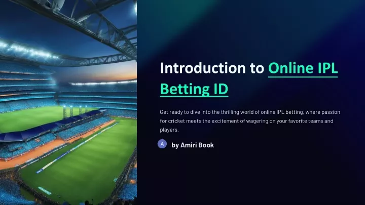 introduction to online ipl betting id