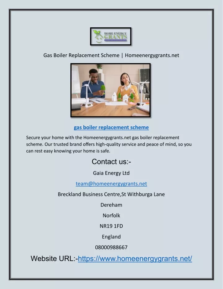 gas boiler replacement scheme homeenergygrants net