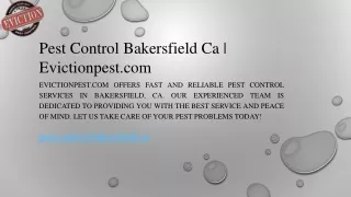 Pest Control Bakersfield Ca Evictionpest.com