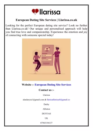 European Dating Site Services  Llarissa.co.uk
