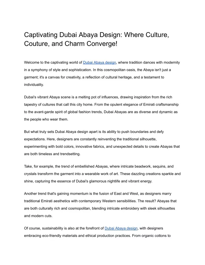 captivating dubai abaya design where culture