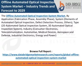 offline automated optical inspection system