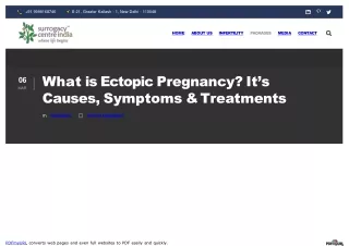 What is Ectopic Pregnancy? It's Causes, Symptoms & Treatments
