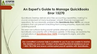 an expert s guide to manage quickbooks error 15270